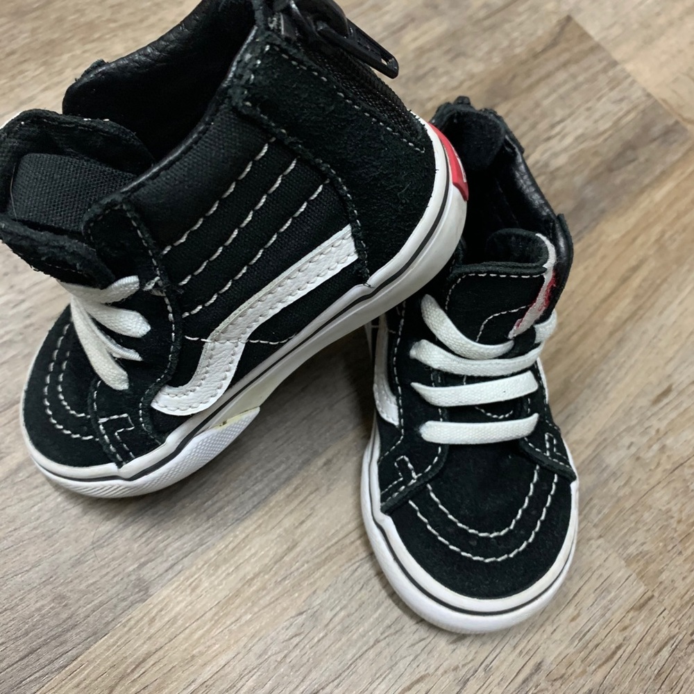 Vans toddler size 4 sneakers shoes high tops